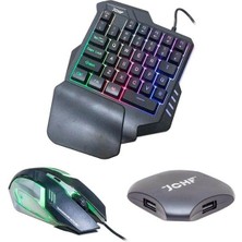 Cosmostech Pubg Oyun Seti 3 In 1 Mobile Klavye Mouse Dönüştürücü Set JCHF 68S Güncellenmiş Sürüm