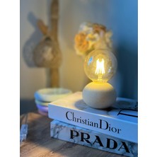 Design Pearly Globe Beton Tasarımlı Masa Lambası