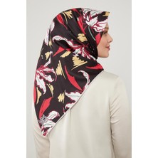 Lêvi D'or Vizon Yaprak Desen Twill Eşarp