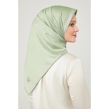 Levidor Haki Düz Renk Trend Twill Eşarp