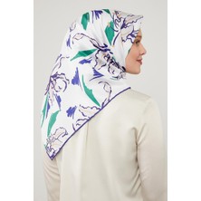 Lêvi D'or Mor Yaprak Desen Twill Eşarp
