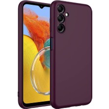 Gpack Samsung Galaxy M15 5g Kılıf Mara Lansman Silikon Mat Soft Kamera Korumalı Mürdüm