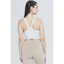 Comm-Ci Freya V Yaka Organik Pamuk Büzgü Detaylı Crop Body 1105