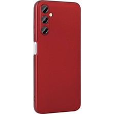 Gpack Samsung Galaxy M15 5g Kılıf Lüx Renkli Premier Kamera Korumalı Mat Silikon Kırmızı