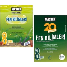 Okyanus Yayınları 8. Sınıf Master Fen Bilimleri Soru Bankası - Master 20 Fen Bilimleri Denemesi 2'li Set
