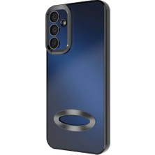 Gpack Samsung Galaxy M15 5g Kılıf Logo Gösteren Kamera Korumalı Silikon Siyah