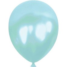 Kikajoy Açık Mavi Metalik Balon Pako Baskısız 12 " 100LÜ