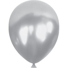 Kikajoy Gümüş Metalik Balon Pako Baskısız 12 " 100LÜ