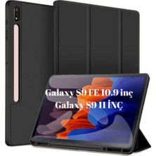 MobaxAksesuar Samsung Galaxy Tab S9 FE 10.9inç / S9 11inç Kılıf Kalem Bölmeli Smart Case X510 X710