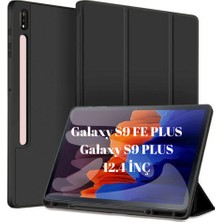 MobaxAksesuar Samsung Galaxy Tab S9 FE Plus / S9 Plus 12.4inç Kılıf Kalem Bölmeli Smart Case X610 X810