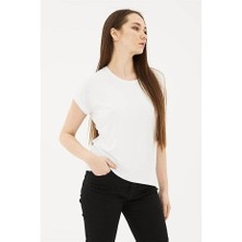 Fashıon Frıends Kadın Bisiklet Yaka Bluz 24Y0194K1