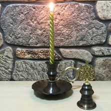 Efemir Bakır Mumluk ve Mum Söndürücü