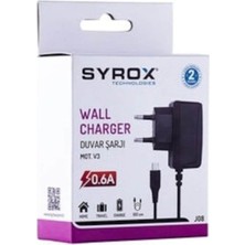 Syrox Mot.v3 1m 0.6 Amper Şarj Cihazı