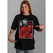 Bu Tshirt Slipknot' Temalı Oversize Tişört.