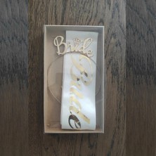 Patladı Gitti Gold Bride To Be Taç  ve Kuşak Set
