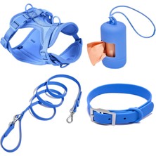 Pakeway Çok Fonksiyonlu 4 Parça Köpek Tasması Gezdirme Seti Su Geçirmez Rulo Dışkı Poşeti Hediyelidir