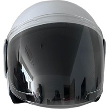 Kask Yarım Motosiklet Kaskı Yüksek Kalite - Beyaz