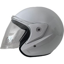 Kask Yarım Motosiklet Kaskı Yüksek Kalite - Beyaz