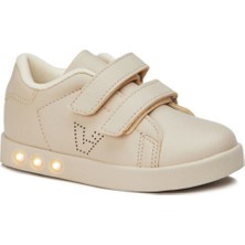 Vicco Oyo Işıklı Unisex Çocuk Bej Sneaker