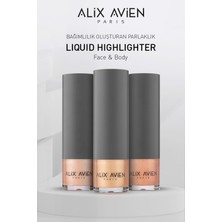 Alix Avien Pembe Işıltılı Likit Aydınlatıcı - Liquid Highlighter 101 Yüz & Vücut İçin 30 ml