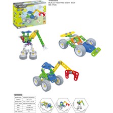 Roy Toys Roytoy Sök Tak Araçlar - 3in1 Set (95 Parça)