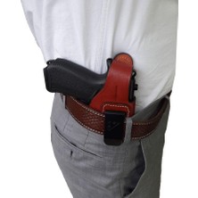 Yükseltepe Colt 1911 Belt Maşalı Deri Kılıf Kahverengi