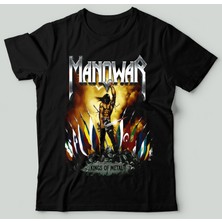 Bu Tshirt Manowar - Kings Of Metal' Temalı Oversize Tişört.