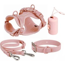 Pakeway Çok Fonksiyonlu 4 Parça Köpek Tasması Gezdirme Seti Su Geçirmez Rulo Dışkı Poşeti Hediyelidir