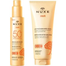 Nuxe Sun Güneş Koruyucu Yüz ve Vücut Sütü Spf 50 150 ml - Nuxe Sun Güneş Sonrası Bakım Kremi 200 ml