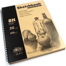 Hobi Market Art Sketchbook Spiralli Eskiz Çizim Defteri Sert Kapak 160 Gr. 26X38 Cm. 30 Yaprak