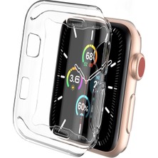 Kılıfmania Apple Watch 38 mm Şeffaf Silikon Saat Koruma Kılıfı