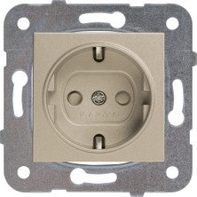 Viko Novella Çocuk Korumalı Çerçevesiz Topraklı Priz