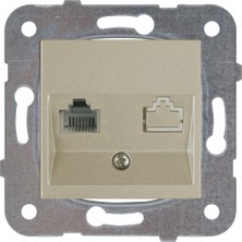 Viko Novella Ant Tekli Numeriş Telefon Prizi Mek