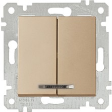 Mutlusan Rita Mekanizmalı Tuş Işıklı Komütatör(Vidalı) Dore