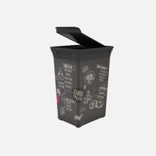 Rich Qutu Q-Trash Çöp Kutusu Coffee