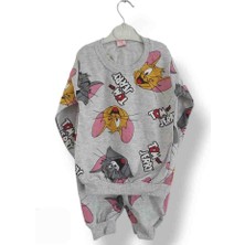 Asil Öztürk Baby & Kids Balam Kız Çocuk Tom ve Jerry Alt Üst Eşofman Takımı Pijama