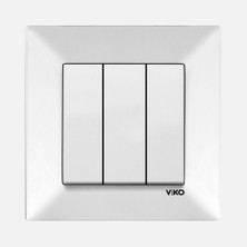 Viko Meridian Beyaz 3'lü Anahtar