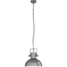 Eglo Lubenham Metal E27 Duy Yuvarlak Tekli Modern Sarkıt Gümüş