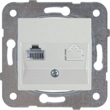 Viko Novella Tekli Nümeris Telefon Prizi Gümüş Vk