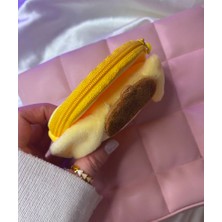 Sanrıo Karakterli Pompompurin Cüzdan,  Anahtarlık Çanta Süsü