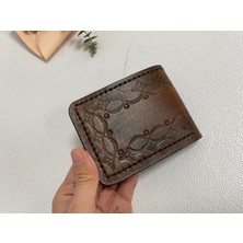 Mavera Özel Işlemeli Erkek Deri Cüzdan