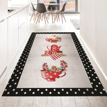 Viyana Home Dijital Baskılı Kaymaz Taban Yıkanabilir Mutfak Halısı Yolluk, V-Mutfak-01-Renkli,