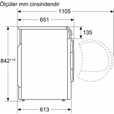 Bosch WTW85410TR A++ 8 kg Çamaşır Kurutma Makinesi