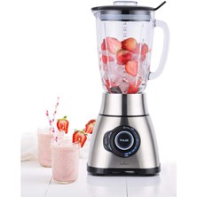 Karaca 9 Hız Kademeli Buz Kırma Fonksiyonlu Inox Cam Hazneli Premium Smoothie Blender 1,8 Lt Geniş Hacim, 1800 Ultra Güçlü Motor