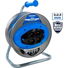 Master Kablolu Makara Extra Metal Gövde 3 x 2,5 mm 40 mt