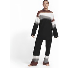 Nike Yoga Therma-Fit Adv Marbled Wool Kadın Siyah Yün Eşofman Altı DR0273