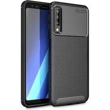 Tasopay Samsung Galaxy A7 2018 Uyumlu Kılıf Karbon Dizayn Special Seri
