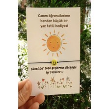 Emtory Home 10 Adet Yaz Tatili Emoji Bileklik Hediye Kuşe Kartlı Şans Bilekliği Kadın