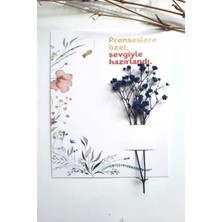 20'li Starliçe Çiçek Kartı - Tebrik Kartı - Toka Kartı - Özel Kesim Kuşe Kart - (Çiçeksiz)