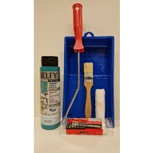 Rich Selfy Decor Kendinden Vernikli Boya Seti Hawai Mavi 500 cc Su Bazlı Kullanıma Hazır